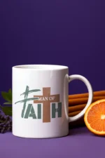 “Man of Faith” Coffee Mug – Christian Gift for Men