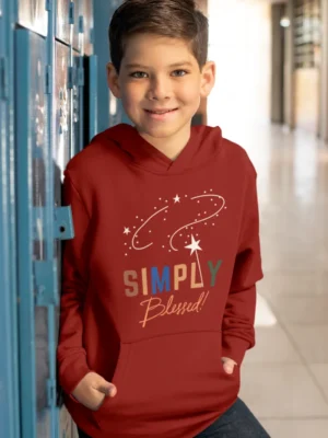 Simply Blessed – Kids’ Christian Hooded Sweatshirt