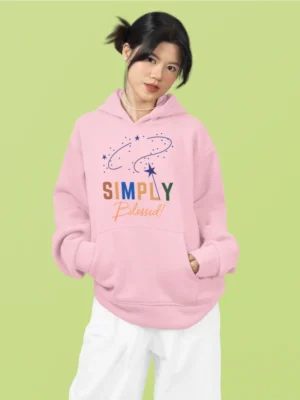 Kids’ Christian Hoodie: “Simply Blessed” – Inspirational Bible Verse Hoodie