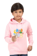 Kids-Hoodies-Child-of-God-Black-Baby-Pink Kids’ Christian Hoodie: “Child of God” – Bible Verse Hooded Sweatshirt