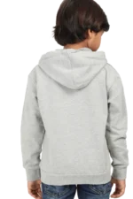 Kids Hoodies Child Of God Black Grey Melange Back