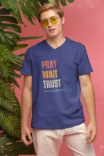 Men-V-neck-Pray-Wait-Trust-Royal-blue 101733492110.png