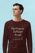 Men-full-Sleev-His-grace-is-sufficient-for-me-Lite-Maroon 561733233975.png