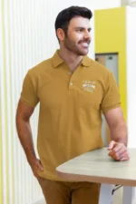 Men-polo-God-is-Good-all-the-time-Mustrad-yellow-Dark 631733227344.png