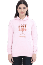 Women-Hoodie-I-Got-This-Light-Pink-Original Women's Christian Hoodie: "I Got This, Stop Worrying - God" - Bible Verse Hoodie
