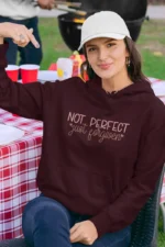 Women-Hoodie-Not-perfect-just-forgiven-Maroon 781734971492.png