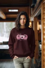 Women-Sweatshirt-with-God-all-things-are-possible-maroon 211735391520.png