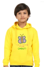 Kids’ Christian Hooded Sweatshirt: “I Can Do All Things Through Christ” – Inspirational Bible Verse Hoodie