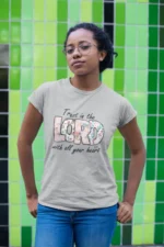 Kids’ Christian T-Shirt: “Trust in the Lord with All Your Heart” – Inspirational Bible Verse T-Shirt