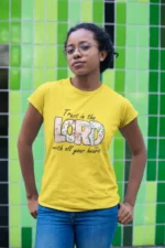 Kids’ Christian T-Shirt: “Trust in the Lord with All Your Heart” – Inspirational Bible Verse T-Shirt
