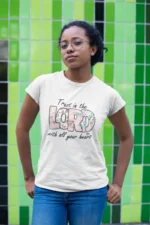 Kids’ Christian T-Shirt: “Trust in the Lord with All Your Heart” – Inspirational Bible Verse T-Shirt