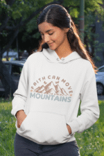 Description Additional information Reviews0 Add to cart Women’s Christian Hoodie: “Faith Can Move Mountains” – Bible Verse Hoodie