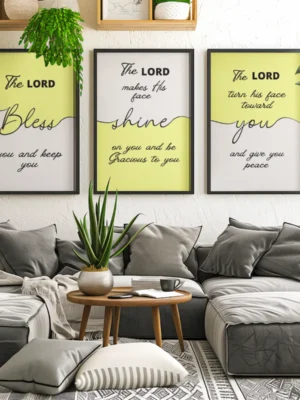 Framed Poster 18x24 The Blessing Set 1 Square