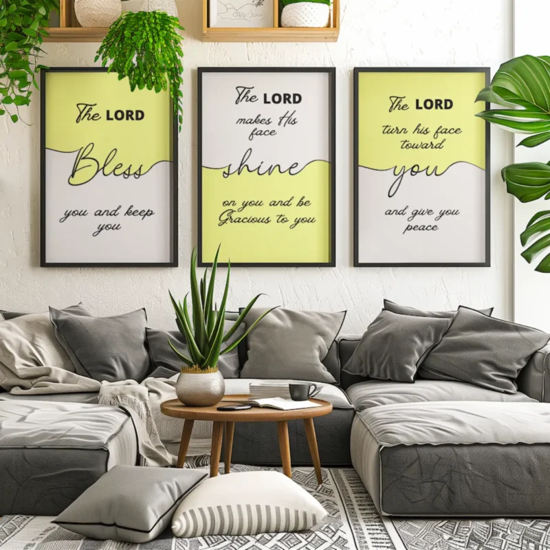 Framed Poster 18x24 The Blessing Set 1 Square