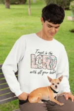Trust in the Lord with All Your Heart – Men’s Bible Verse Christian Sweatshirt