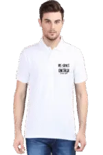 White1 His Grace Is Enough – Men’s Bible Verse Christian Polo T-Shirt