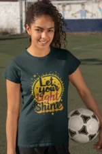 Let Your Light Shine – Kids’ Christian Bible Verse Printed T-Shirt