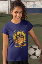 Let Your Light Shine – Kids’ Christian Bible Verse Printed T-Shirt