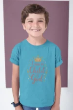 Kids-T-shirt-I-am-a-Child-of-God-Sky-Blue I Am a Child of God – Kids’ Christian Bible Verse Printed T-Shirt