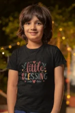 Little Blessing – Kids’ Christian Bible Verse Printed T-Shirt