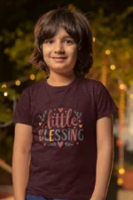 Little Blessing – Kids’ Christian Bible Verse Printed T-Shirt