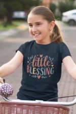 Little Blessing – Kids’ Christian Bible Verse Printed T-Shirt