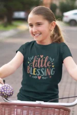 Little Blessing – Kids’ Christian Bible Verse Printed T-Shirt