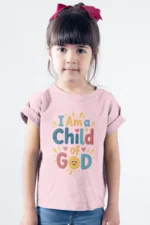 I Am a Child of God – Kids’ Christian Bible Verse Printed T-Shirt