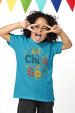 I Am a Child of God – Kids’ Christian Bible Verse Printed T-Shirt