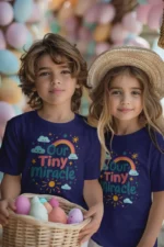 Our Tiny Miracle – Kids’ Christian Bible Verse Printed T-Shirt