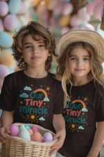Our Tiny Miracle – Kids’ Christian Bible Verse Printed T-Shirt