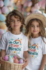 Our Tiny Miracle – Kids’ Christian Bible Verse Printed T-Shirt