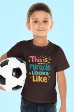 This Is What a Miracle Looks Like – Kids’ Christian Bible Verse Printed T-Shirt