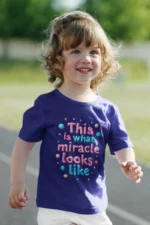 This Is What a Miracle Looks Like – Kids’ Christian Bible Verse Printed T-Shirt
