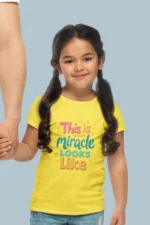This Is What a Miracle Looks Like – Kids’ Christian Bible Verse Printed T-Shirt