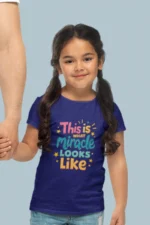 This Is What a Miracle Looks Like – Kids’ Christian Bible Verse Printed T-Shirt