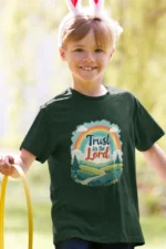Trust in the Lord – Kids’ Christian Bible Verse Printed T-Shirt
