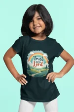 Trust in the Lord – Kids’ Christian Bible Verse Printed T-Shirt