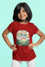 Trust in the Lord – Kids’ Christian Bible Verse Printed T-Shirt