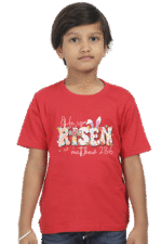 He Is Risen – Kids’ Christian Bible Verse T-Shirt