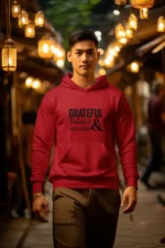 Mockup-Mens-Hoodie-Greateful_Thankful-Red Grateful Thankful & Blessed | Men’s Christian Bible Verse Hoodie