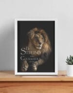 Be Strong - Christian Framed Poster WallArt 12x16"