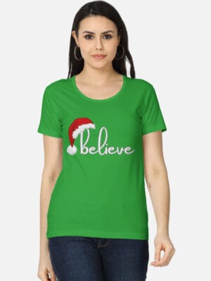 Believe - Women’s Christmas T-Shirt – Dark