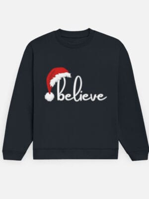 Unisex Christmas Sweatshirt – “Believe”