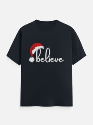 Believe - Men’s Christian Christmas T-Shirt – Dark