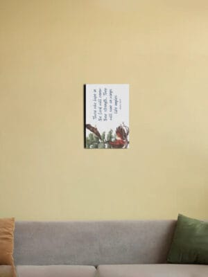 Isaiah 40:31 - Christian Canvas Wall Art 8 x 12