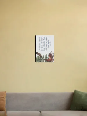 Isaiah 40:31 - Christian Canvas Wall Art 8 x 12