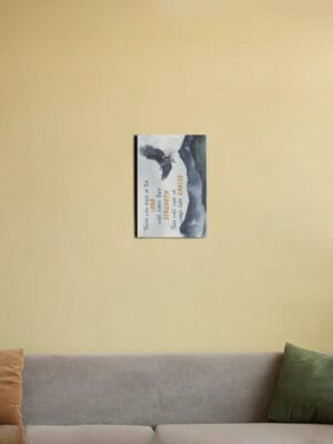 Hope in the Lord - Christian Canvas Wall Art 8x12"