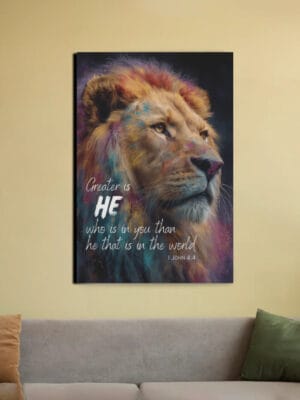 Greater is He - Christian Canvas WallArt