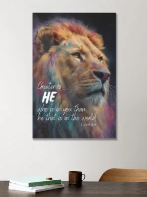 Greater is He - Christian Acrylic Poster WallArt